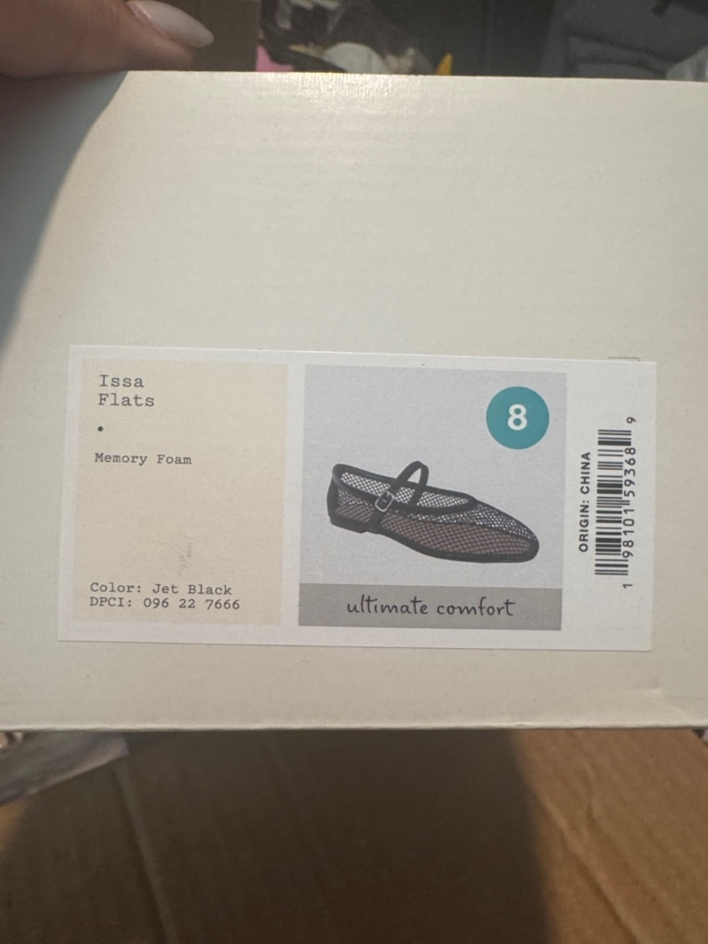 Size 7.5 a New Day Women's Issa Mesh Mary Jane Ballet Flats Memory Foam Insole - Picture 3 of 4